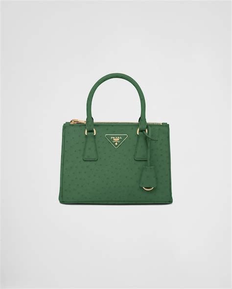 prada ostrich belt bag|Small Prada Galleria Ostrich Leather Bag.